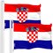 Croatia Croatian Flag 3x5 Ft 2-Pack 150D Printed Polyester By G128
